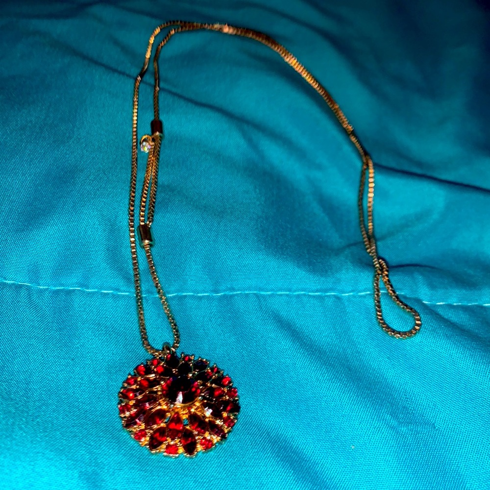 Red golf necklace